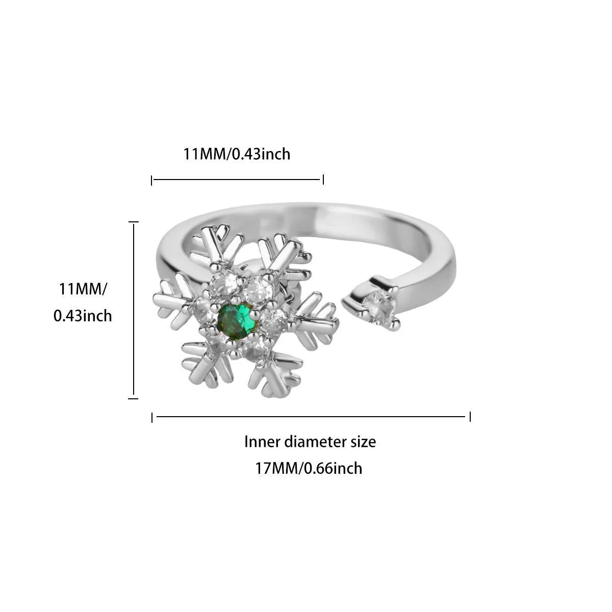 Women's Spinner Ring Luxury Four Clover Flower Rings