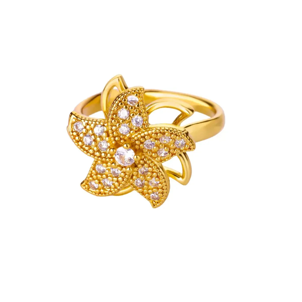 Women's Spinner Ring Luxury Four Clover Flower Rings